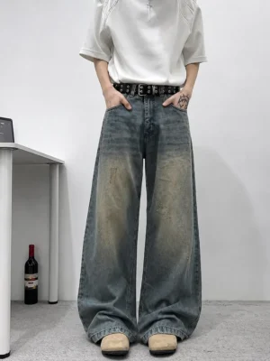 AURAMIND Trendy Baggy Jeans for Men | Stylish Denim